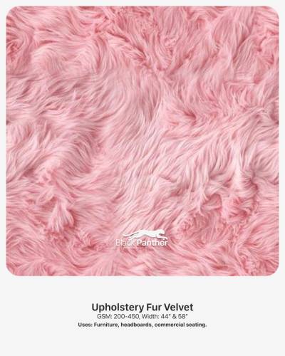 Upholstery Fur Velvet Fabric 200-450 GSM | 44” & 58” Width | Furniture, Headboards & Seating in Surat